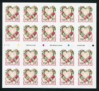 Love Issue- Roses Booklet Pane of 20 United States, 1999